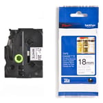 Afbeelding van Brother TZe-N241 tape zwart op wit 18mm x 8m (origineel) | BROTZEN241