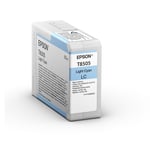 Afbeelding van Epson T8505 inktcartridge licht cyaan (origineel) | EPST8505