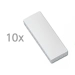 Afbeelding van Maul magneet | rechthoekig | wit | 10 stuks | MAUL6165002