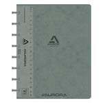 Afbeelding van Aurora 3845.748GRIS Adoc schrift met liniaal | A5 | geruit |  90 gr. | 72 vel | grijs | AUR3845.748GRIS