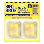 Afbeelding van Bin Brite Stick On Freshener Vuilnisbak verfrisser | Citronella | 2 Stuks | BI769NA0890