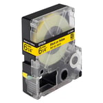 Afbeelding van Epson LC-2YBP9 tape zwart op pastel geel 6 mm( 9m) | EPSC53S623401