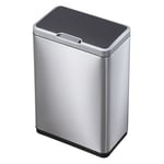Afbeelding van EKO Recycle Mirage Sensor duo afvalemmer (2 x 20 liter, mat RVS) | EK240NA7164