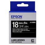 Afbeelding van Epson LK-5BWV levendige tape wit op zwart 18mm (origineel) | EPSLK-5BWV