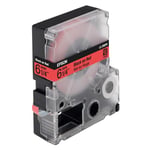 Afbeelding van Epson LC-2RBP9 tape zwart op pastel rood 6 mm ( 9m) | EPSC53S623400