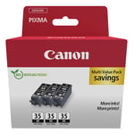Afbeelding van Canon PGI-35 triple pack cartridge zwart (origineel) | CAN1509B028