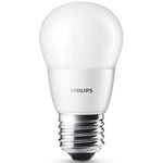 Afbeelding van Philips | E27 LED-lamp | 4W (25W) | mat | warm wit | kogelmodel | PHLED00106