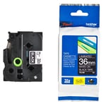 Afbeelding van Brother TZe-365 tape wit op zwart 36mm x 8m (origineel) | BROTZe-365