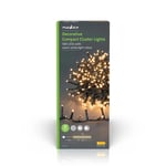 Afbeelding van Nedis cluster LED kerstverlichting | 560 lampjes | 11,2 meter | binnen/buiten | warm wit | NEDCLCC560