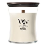 Afbeelding van Woodwick Medium Hourglass geurkaars | White Honey | 275 gram | WO1095NA7833
