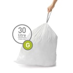 Afbeelding van Simplehuman vuilniszakken | met trekband | code F | 30 liter | 20 stuks | SI699NA3177