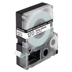 Afbeelding van Epson LC-4WBW9 extra klevende tape zwart op wit 12 mm (9m) | EPSC53S625411