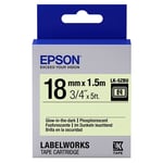 Afbeelding van Epson LK-5ZBU glow in the dark tape zwart op neon 18mm (origineel) | EPSLK-5ZBU