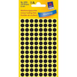Afbeelding van Avery Zweckform 3009 markeringspunten | 8 mm | zwart | 416 etiketten | AVE3009