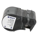 Afbeelding van Brady M5-129-461 gelamineerde polyester labels zwart op wit/transparant | 57,15 mm x 38,1 mm (origineel) | BRAM5-129-461