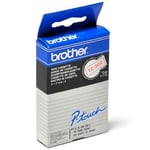 Afbeelding van Brother TC-202 tape rood op wit 12 mm origineel | BROTC-202