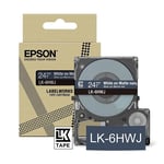 Afbeelding van Epson LK-6HWJ matte tape wit op marineblauw 24 mm (origineel) | EPSC53S672086