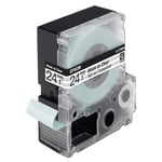 Afbeelding van Epson LC-6TBN9 tape zwart op transparant / 24mm (origineel) | EPSLC-6TBN924