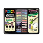 Afbeelding van POSCA verfmarkerset Street Kawaii | 0,7 - 2,5 mm | rond | 20 stuks | POSPC20011