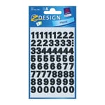 Afbeelding van Avery Zweckform 3781 etiketten | 0-9 | zwart | 120 etiketten | AVE3781