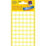 Afbeelding van Avery Zweckform 3145 markeringspunten | 12 mm | wit | 270 etiketten | AVE3145