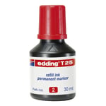Afbeelding van Edding T 25 navulling | rood | 30 ml | EDD4-T25002