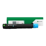 Afbeelding van Lexmark 85D0HC0 toner cartridge cyaan hoge capaciteit (origineel) | LEX85D0HC0