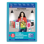 Afbeelding van Oxford 100206232 Polyvision showalbum flexibel | A4 | kunststof | blauw | 40 hoezen | OXF100206231