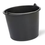 Afbeelding van Huishoudemmer | zwart | 12 liter | QC-HH-00013