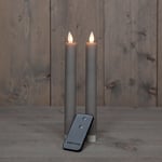 Afbeelding van Anna Collection Led Dinerkaars | 23 cm | taupe | bewegende vlam | 2 stuks | AN861NA8342