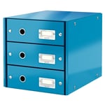 Afbeelding van Leitz 6048 WOW ladeblok | blauw metallic | 3 laden | LEI60480036