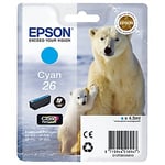 Afbeelding van Epson T2612 nr. 26 inktcartridge cyaan (origineel) | EPST2612