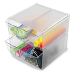 Afbeelding van Deflecto Classic Cube organizer | 4 lades | transparant | 153 x 153 x 153 mm | DEF350301