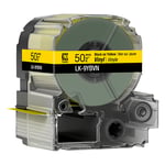 Afbeelding van Epson LK-9YBVN tape zwart op geel 50 mm (origineel) | EPSC53S659003