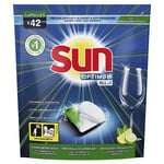Afbeelding van Sun Optimum All-In-1 Vaatwascapsules | Citroen | 42 tabs | QC-SUN-00154