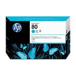 Afbeelding van HP C4872A nr. 80 inktcartridge cyaan (origineel) | HPC4872A