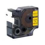 Afbeelding van DYMO S0720980 / 53718 tape zwart op geel 24mm (huismerk) | STS0720980