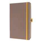 Afbeelding van Sigel SI-LS103 Linescape notitieboek | A5 | gelinieerd | 80 gr. | 88 vel | bruin | SIGSI-LS103