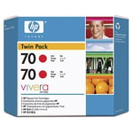 Afbeelding van HP 70 (CB347A) 2-pack red | HPCB347A