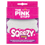 Afbeelding van The Pink Stuff Sqeezy | Scrub Spons | Dubbelzijdig | Wit | TPS-DSSW