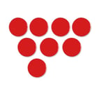 Afbeelding van Nobo magneten | rood | 20mm | 8 stuks | 1901442