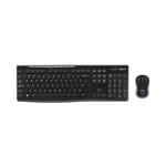 Afbeelding van Logitech MK270 draadloos toetsenbord en draadloze muis | QWERTY | USB | zwart | LOG920-004509