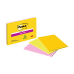 Afbeelding van 3M Post-It super sticky | 101 x 152 mm | assorti | 3 x 45 vel | 3M7100236630