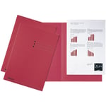Afbeelding van Esselte inlegmap | karton | lijnbedrukking | A4 | rood | 100 stuks | ESS2113415