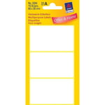 Afbeelding van Avery Zweckform 3084 multifunctionele etiketten | wit | 66 mm x 38 mm | 18 etiketten | AVE3084
