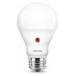 Afbeelding van Philips E27 LED-lamp | 7.5W (60W) | dag/nachtsensor | mat | peermodel | PHLED02348