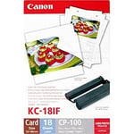 Afbeelding van Canon KC-18IF inktcartridge + creditcard formaat stickers (origineel) | CANKC-18IF