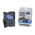 Afbeelding van Brother TX-551 tape zwart op blauw 24mm x 15m (origineel) | BROTX551