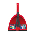 Afbeelding van Vileda stoffer en blik | rood | VIL00022