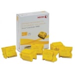 Afbeelding van XER108R01024 solid inkt geel 6 stuks (origineel) | XER108R01024